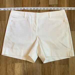 White House Black Market Women's Cream Shorts